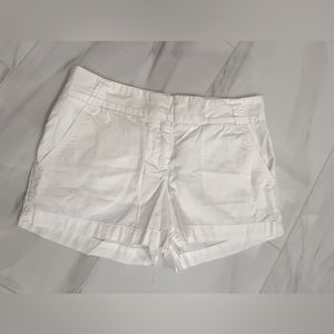 Jcrew chino white shorts size 2